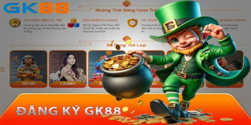 Trình tự các thao tác để đăng ký GK88